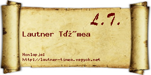 Lautner Tímea névjegykártya